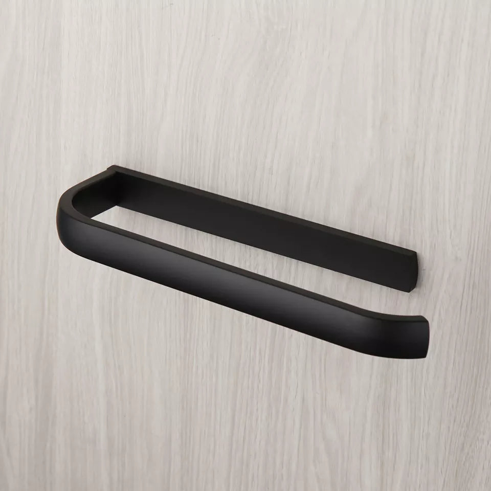 Schwarzer Handtuchhalter für Bad oder WC
