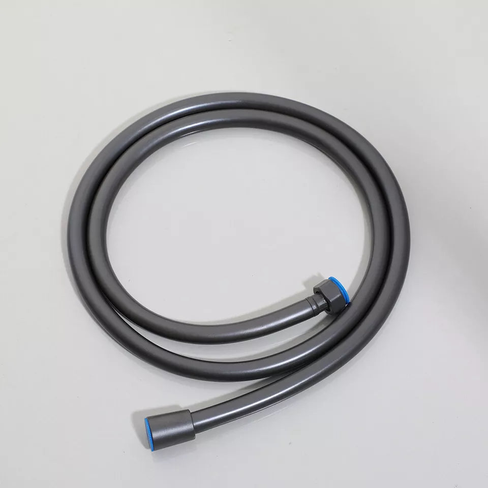 Gun Metal Shower Faucet with Sliding Bar and Hand Shower