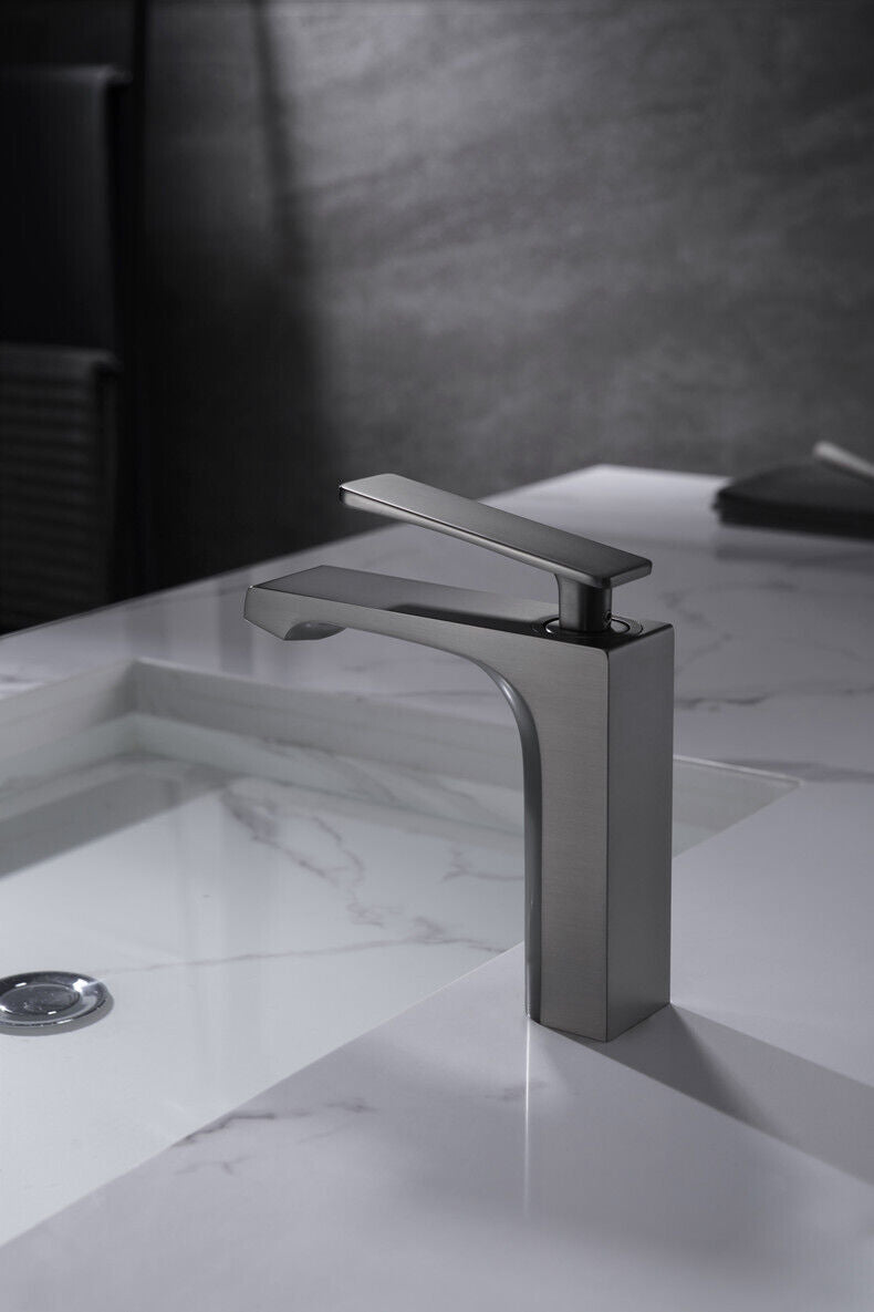 Gun metal washbasin mixer tap