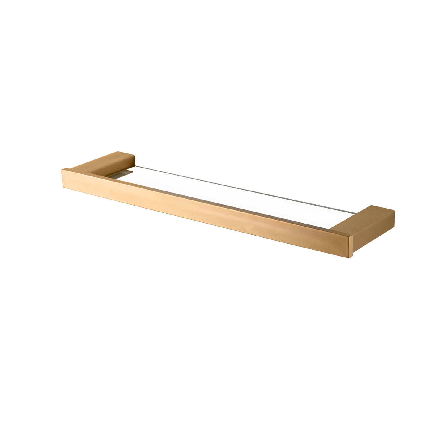 Badezimmerregal in Mattgold