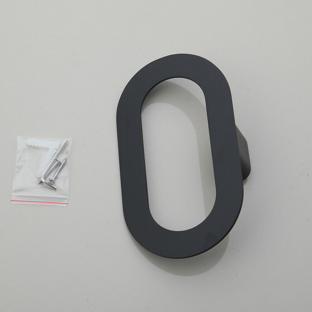 Modern towel ring black