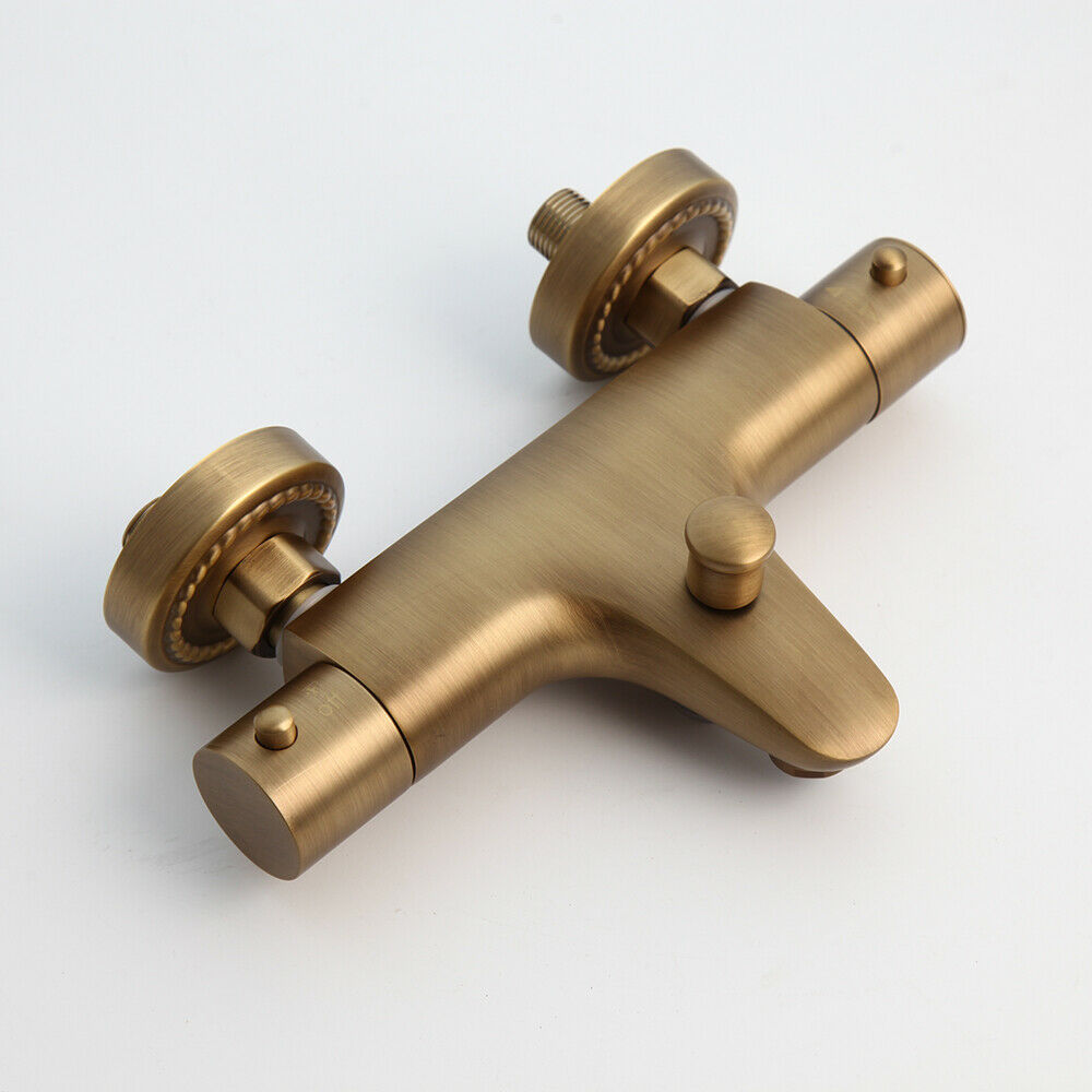 Badewannenarmatur Thermostat Nostalgie Bronze