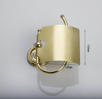 gold toilet roll holder