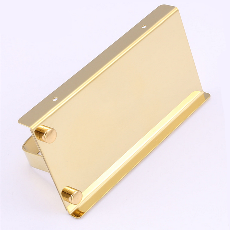 Toilet roll holder incl. table gold