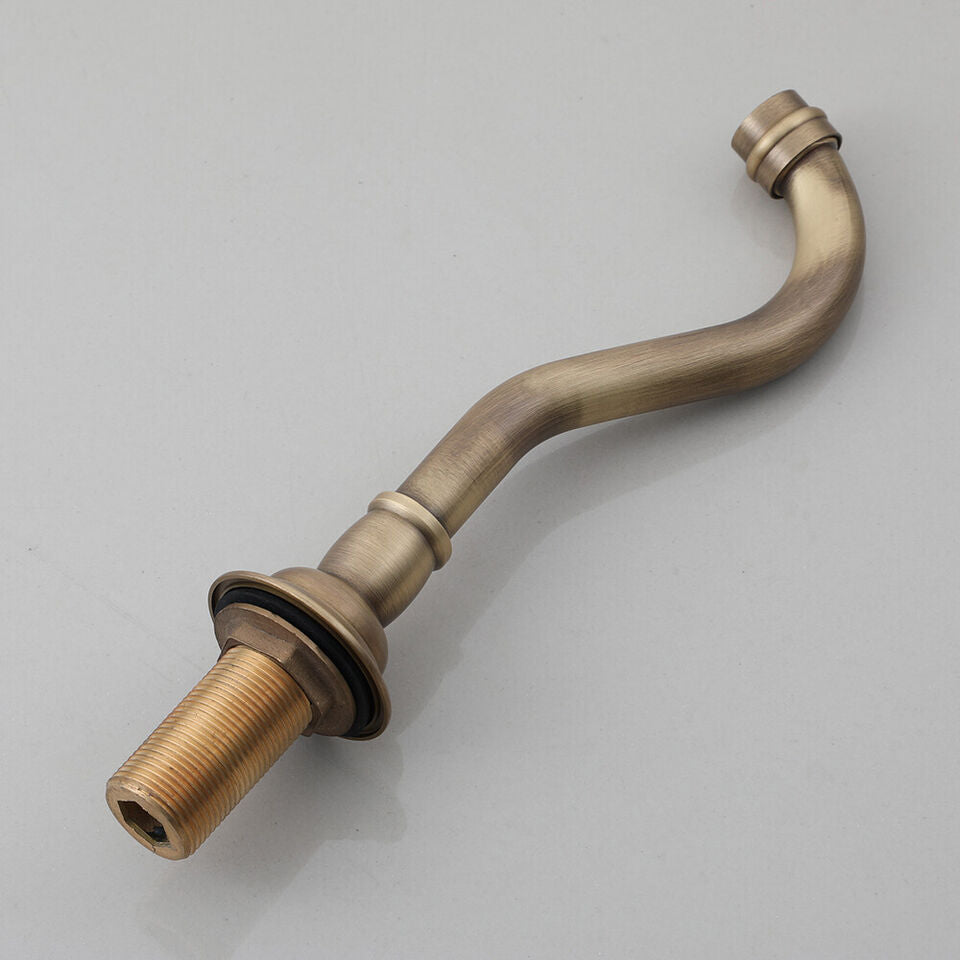 Nostalgic bronze-colored built-in wall tap mixer tap