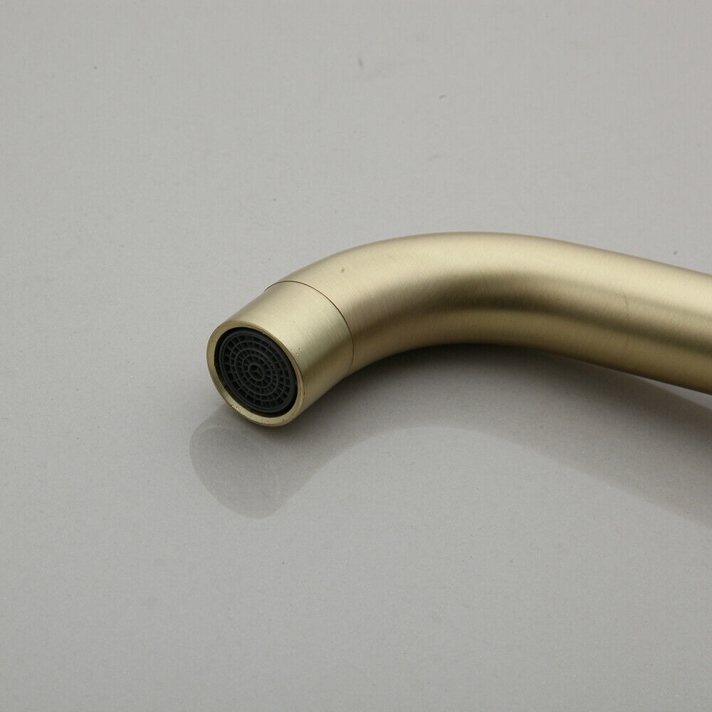 Matte gold built-in tap