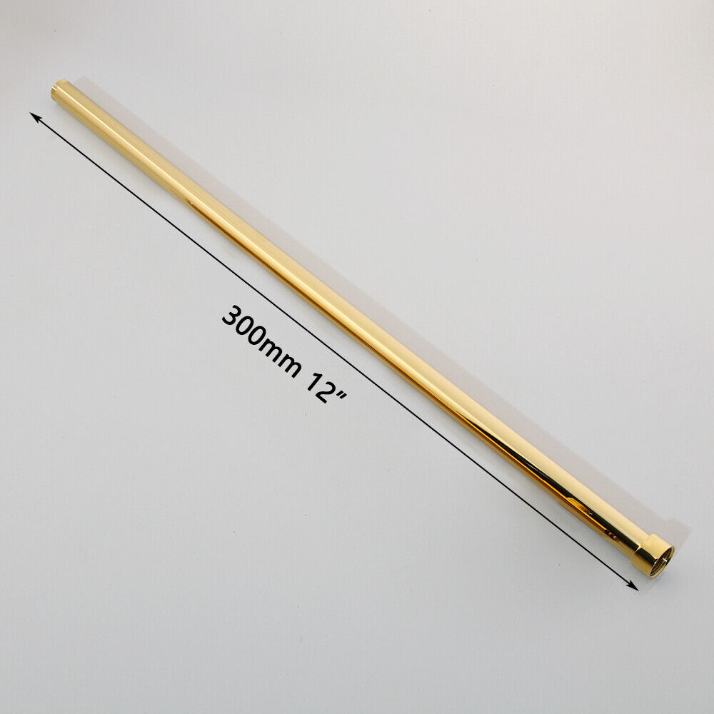 Extension pipe gold-colored rain shower