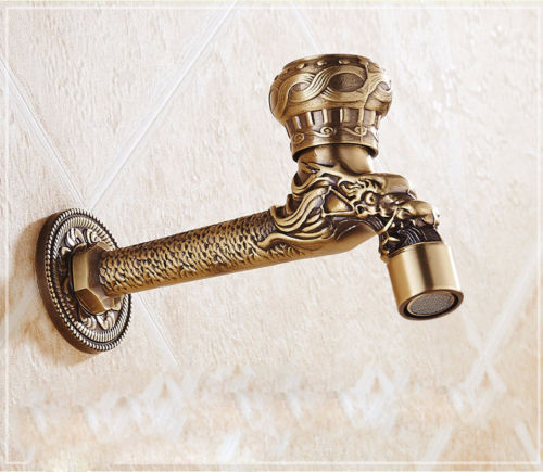 Elegant bronze washing machine tap