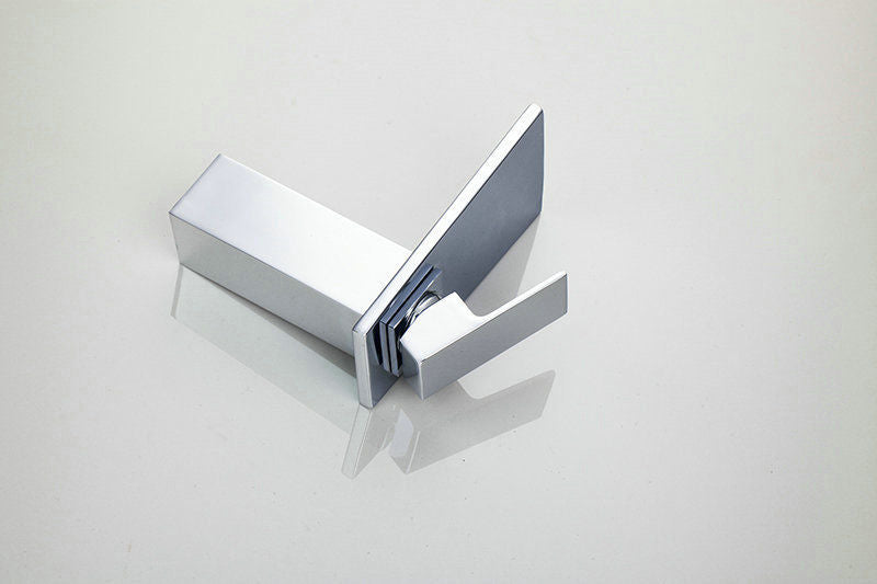 Chrome waterfall mixer tap