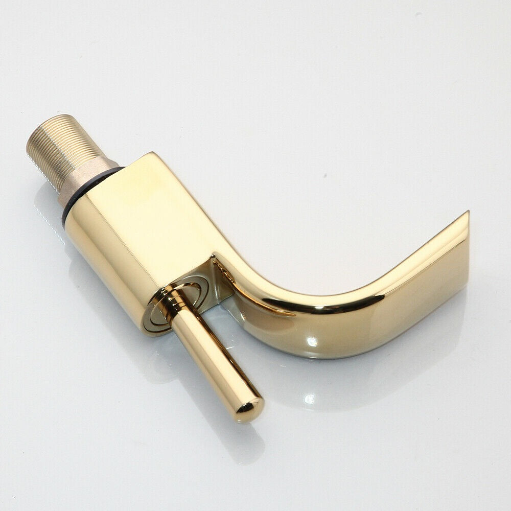 Gold-colored waterfall tap