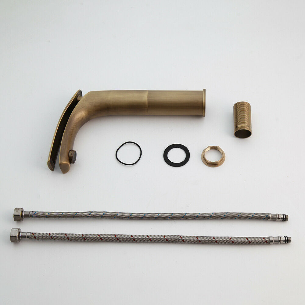 Country-style mixer tap, bronze finish