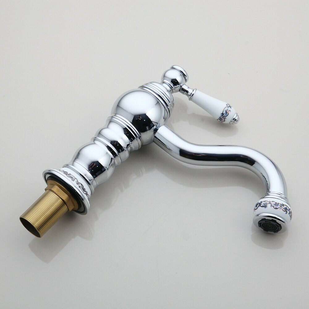 Chrome washbasin tap