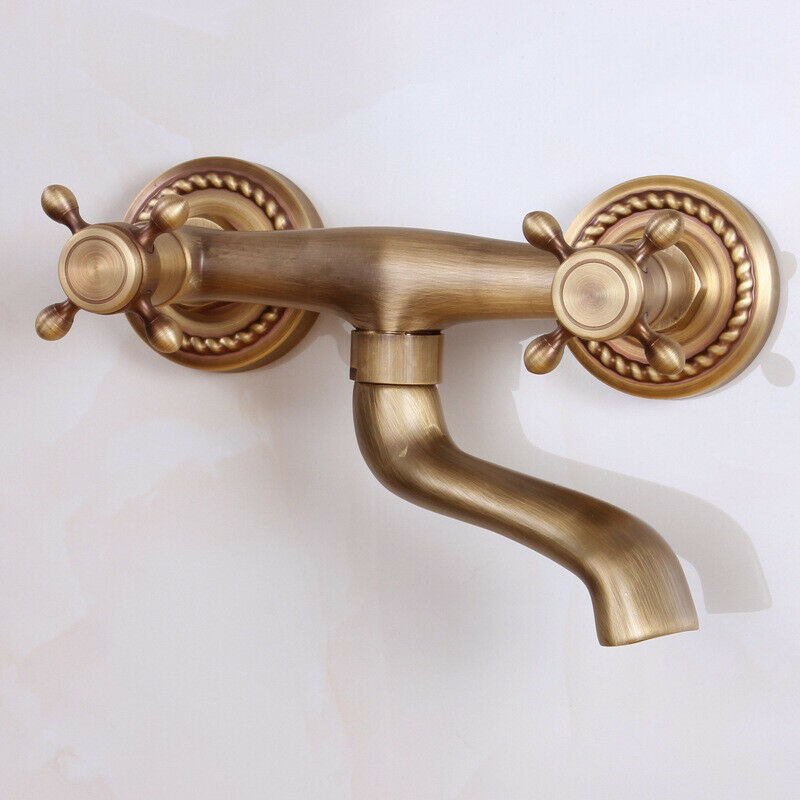 Wandhahn aus Bronze mit schwenkbarem Auslauf