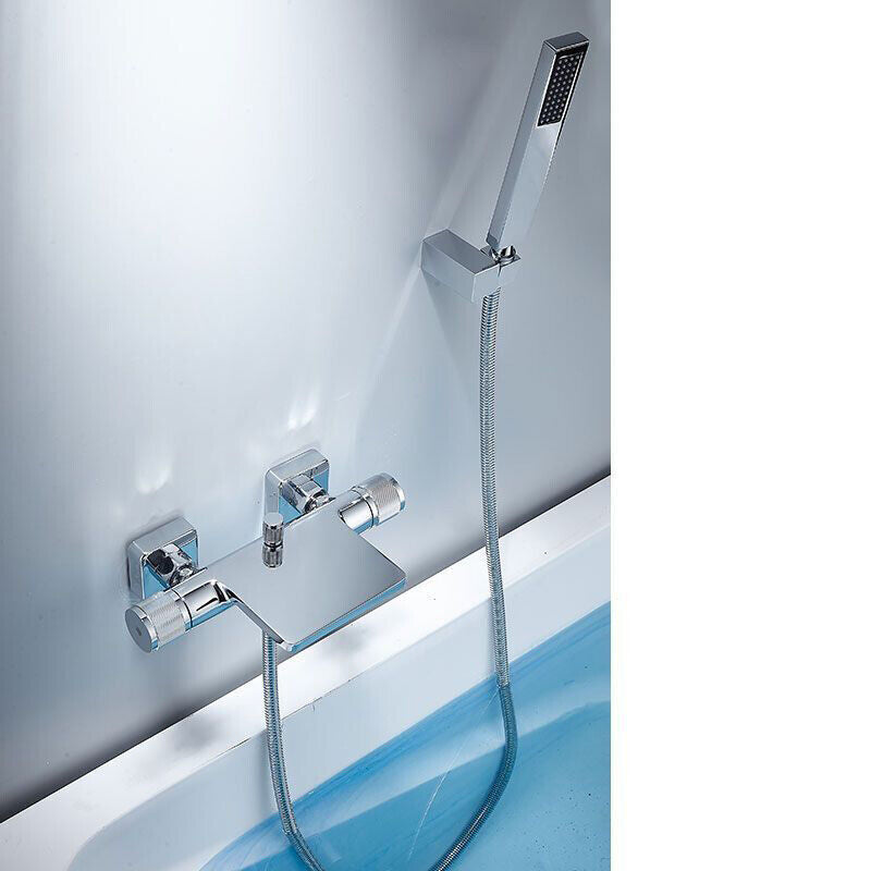 Chrom-Wasserfall-Wannenmischer mit Handbrause