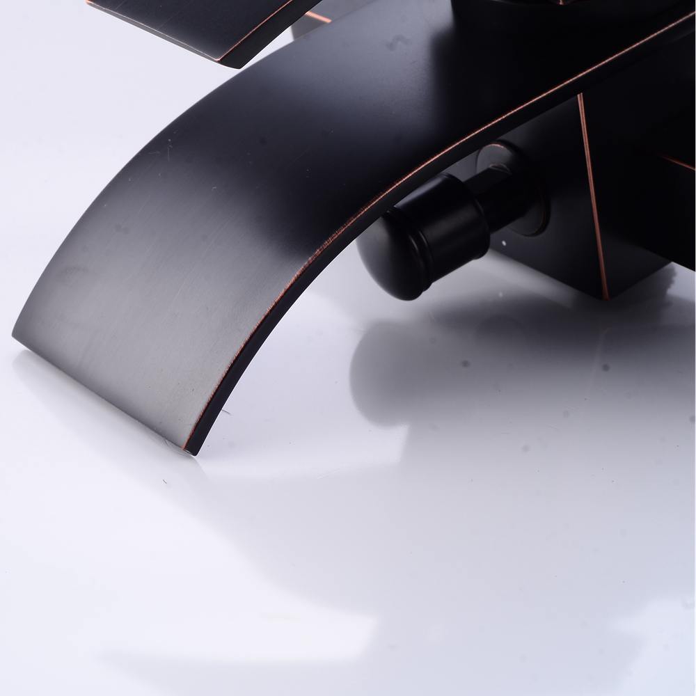 Olie bronzen watervalkraan met handdouche