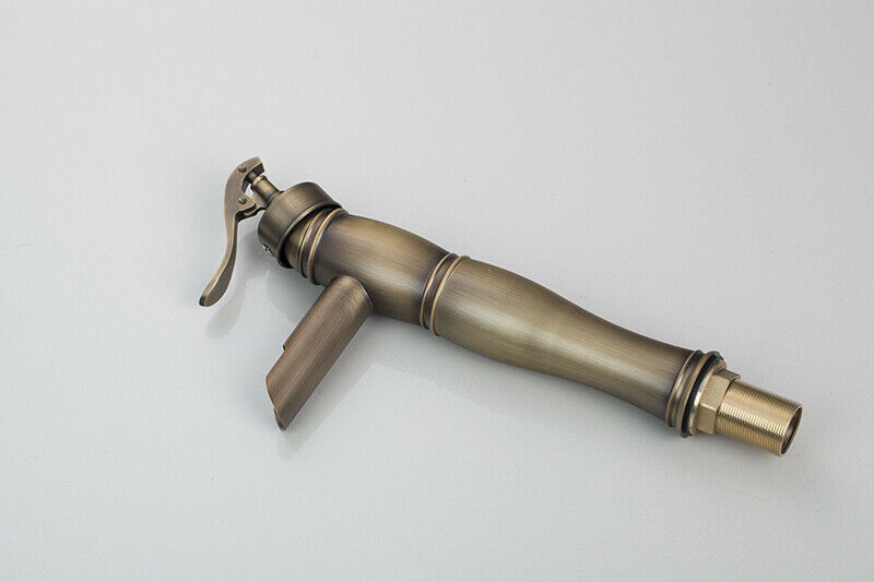 Bronze colored waterfall mixer tap