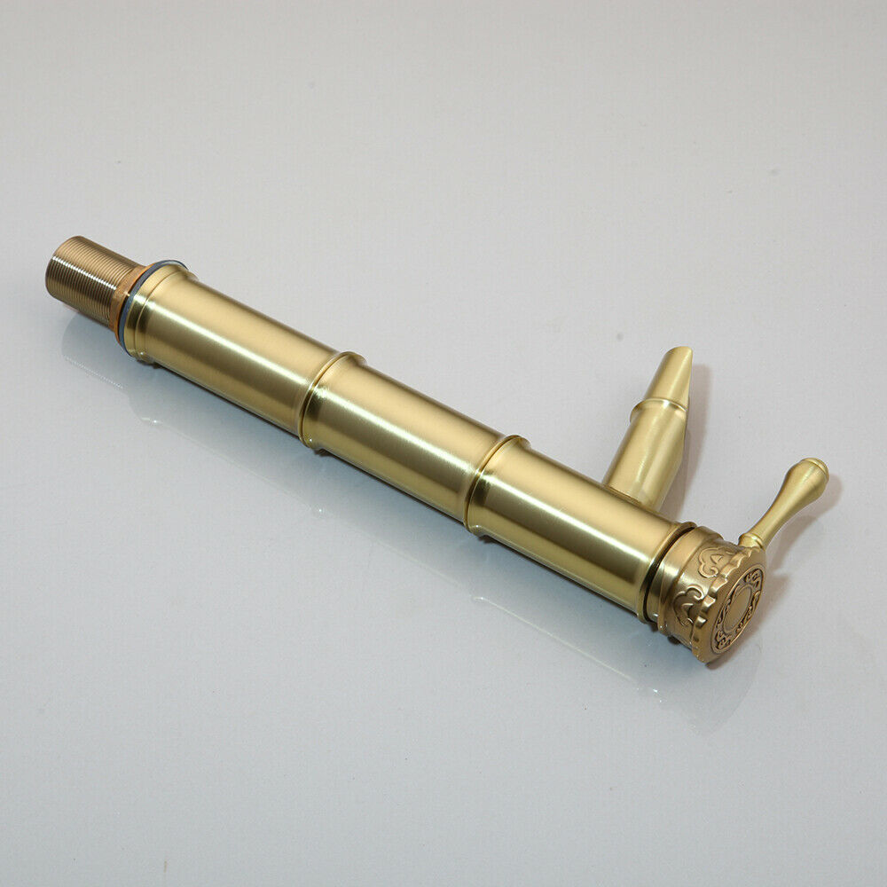 High brushed gold faucet