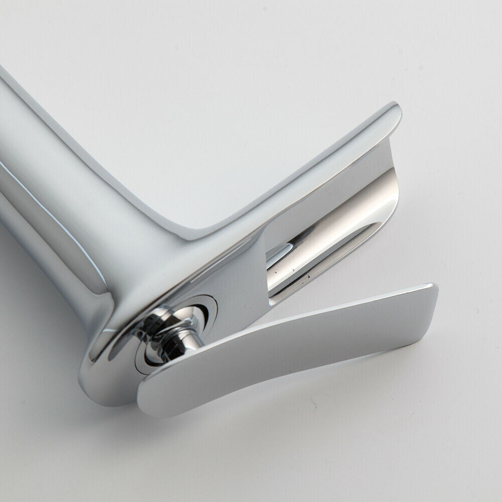 Elegant chrome waterfall tap