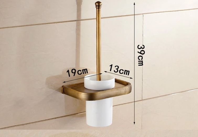 Toilet brush keep national bronze