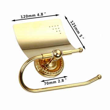 gold toilet roll holder