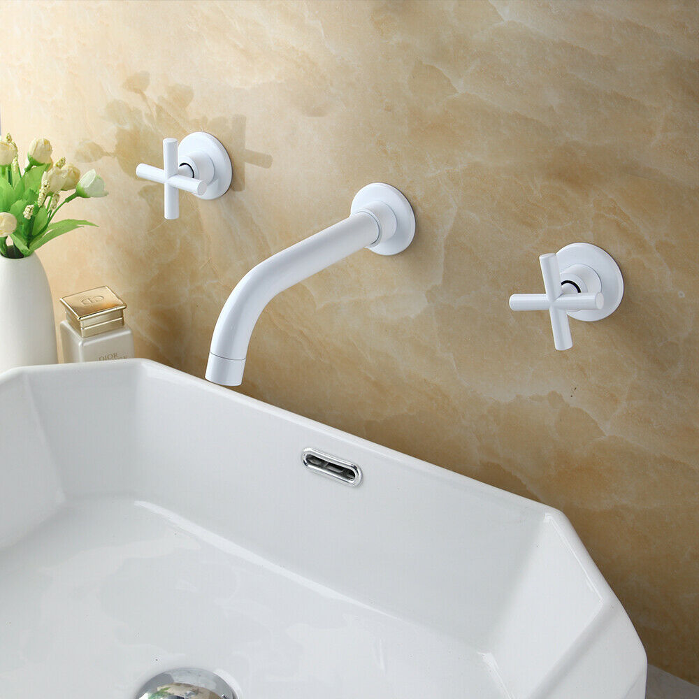 White built-in tap