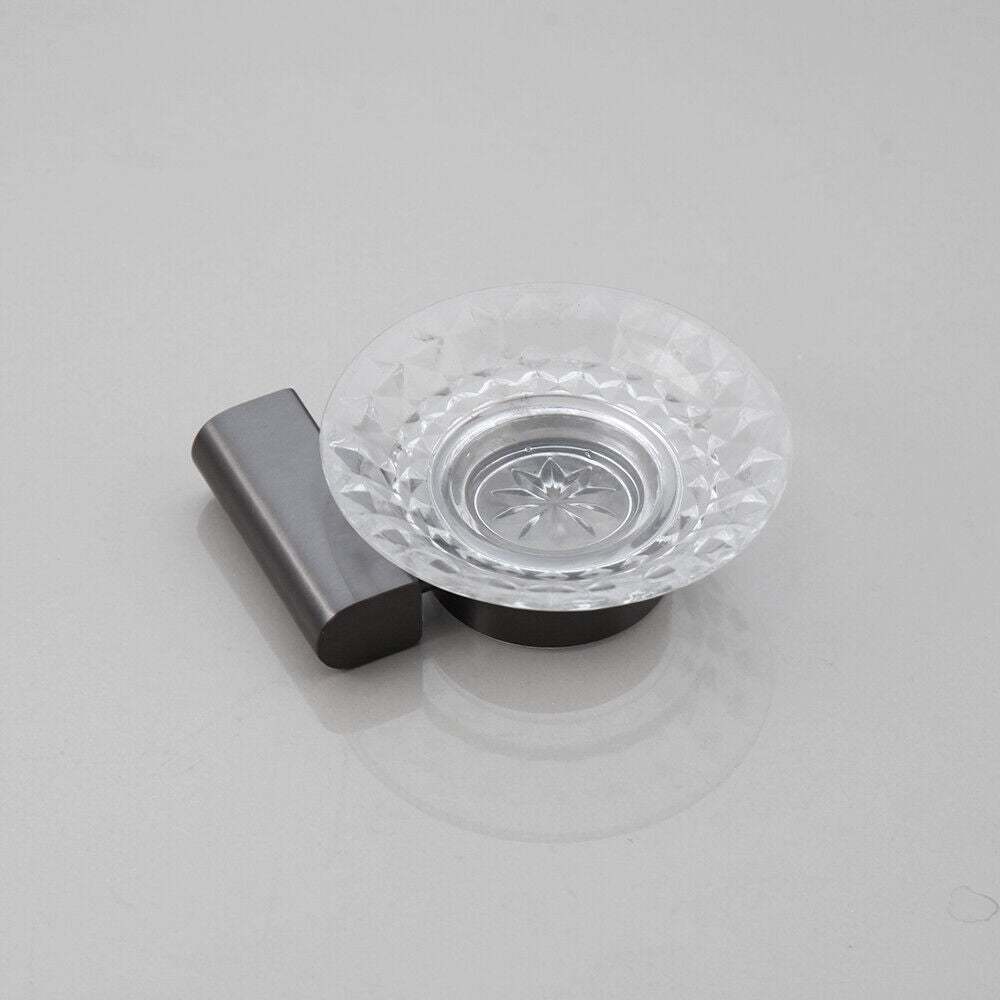 Gun metal soap dish for wall mounting