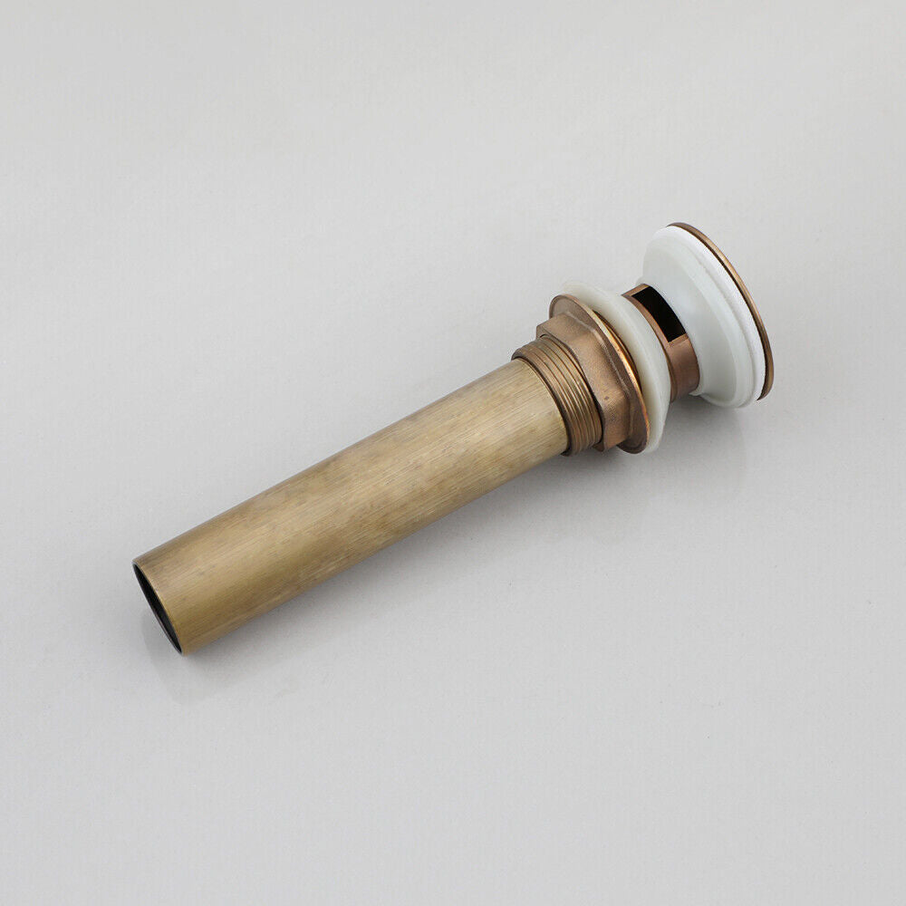 Bronze pop-up drain click drain with overflow