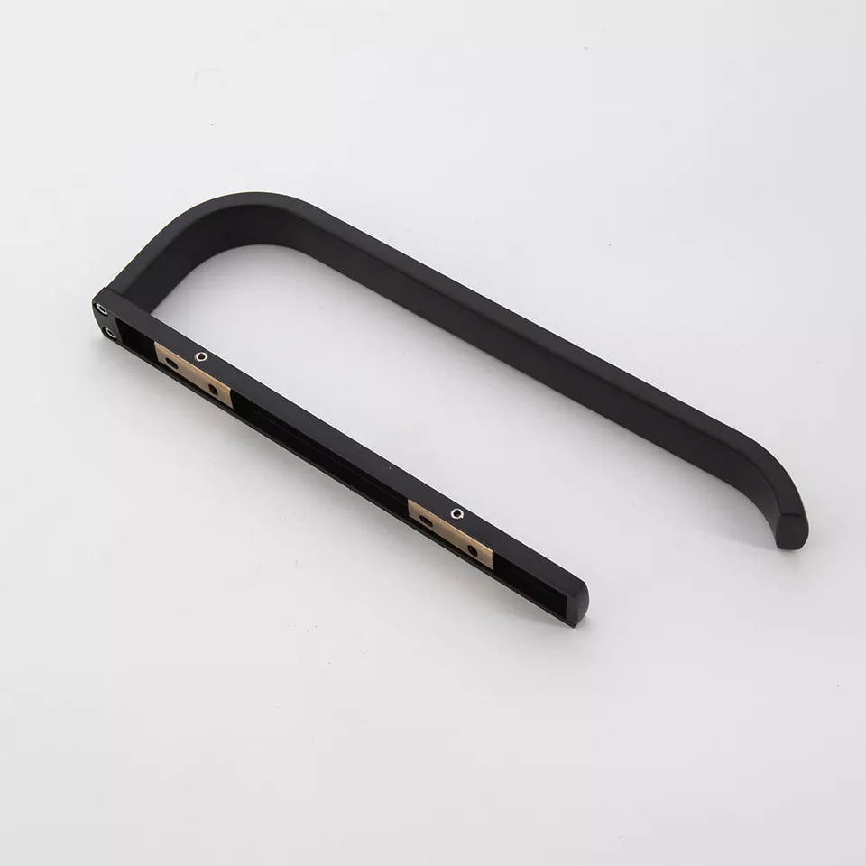 Schwarzer Handtuchhalter für Bad oder WC