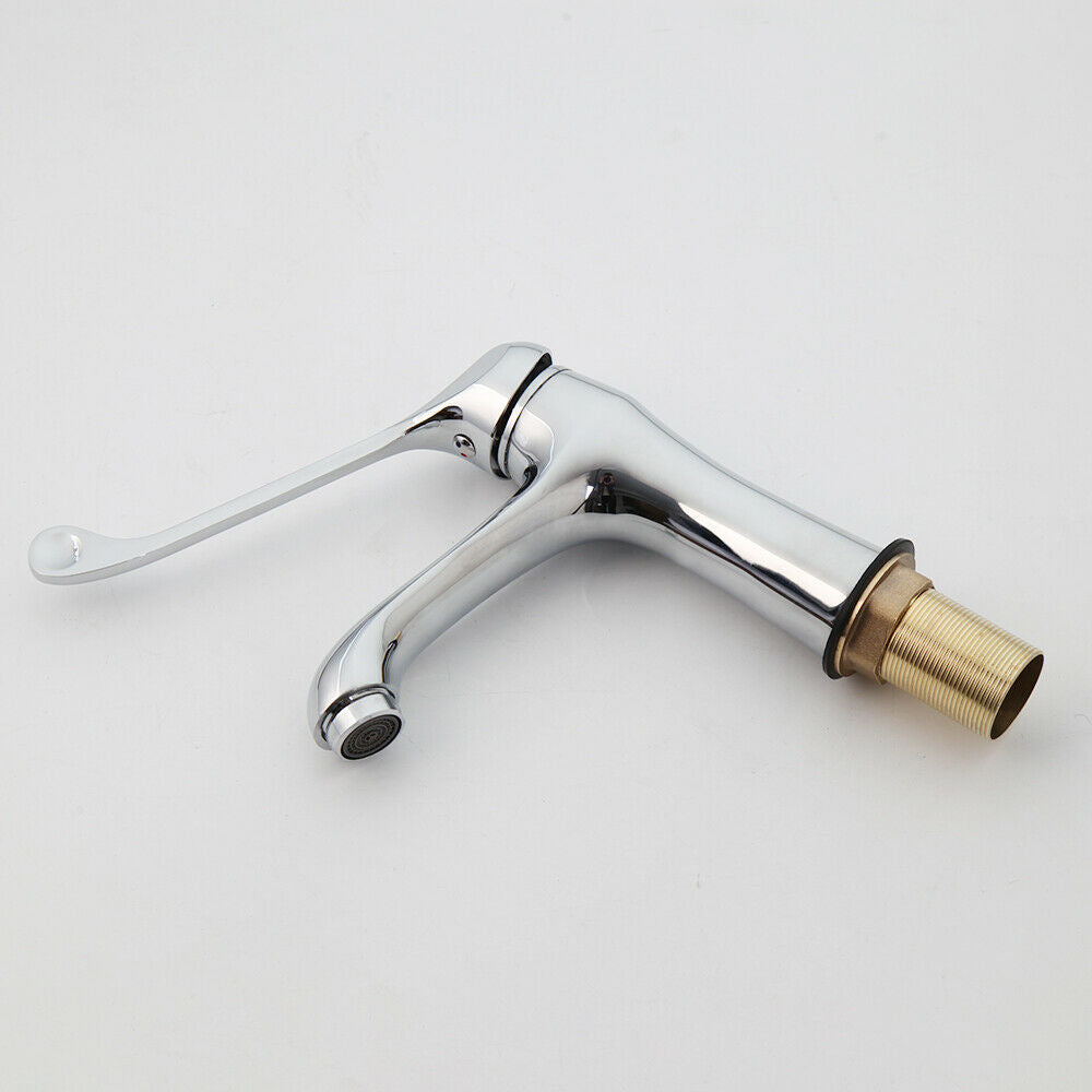 Chrome elbow mixer tap