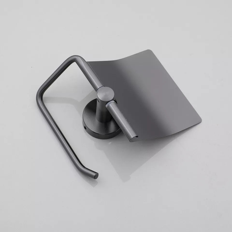 Moderne RVS WC-Rolhouder met Gun Metal Afwerking