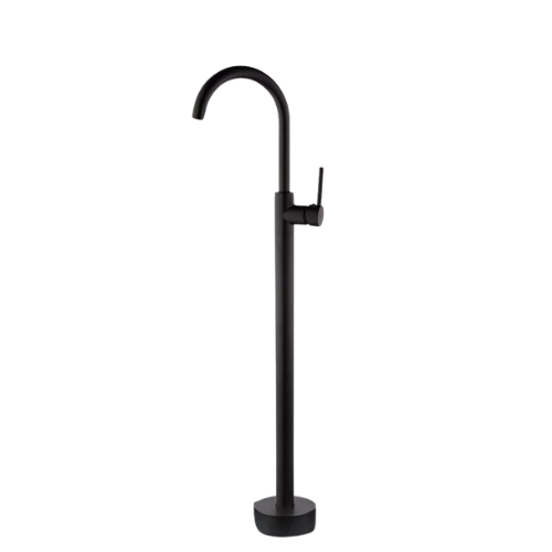 Zwarte staande badkraan