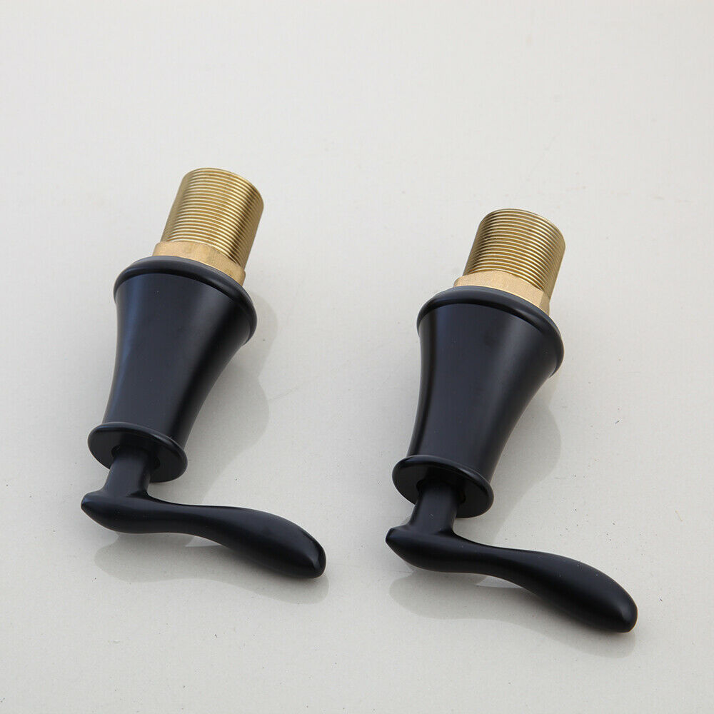 3-teiliger schwarzer Wasserhahn