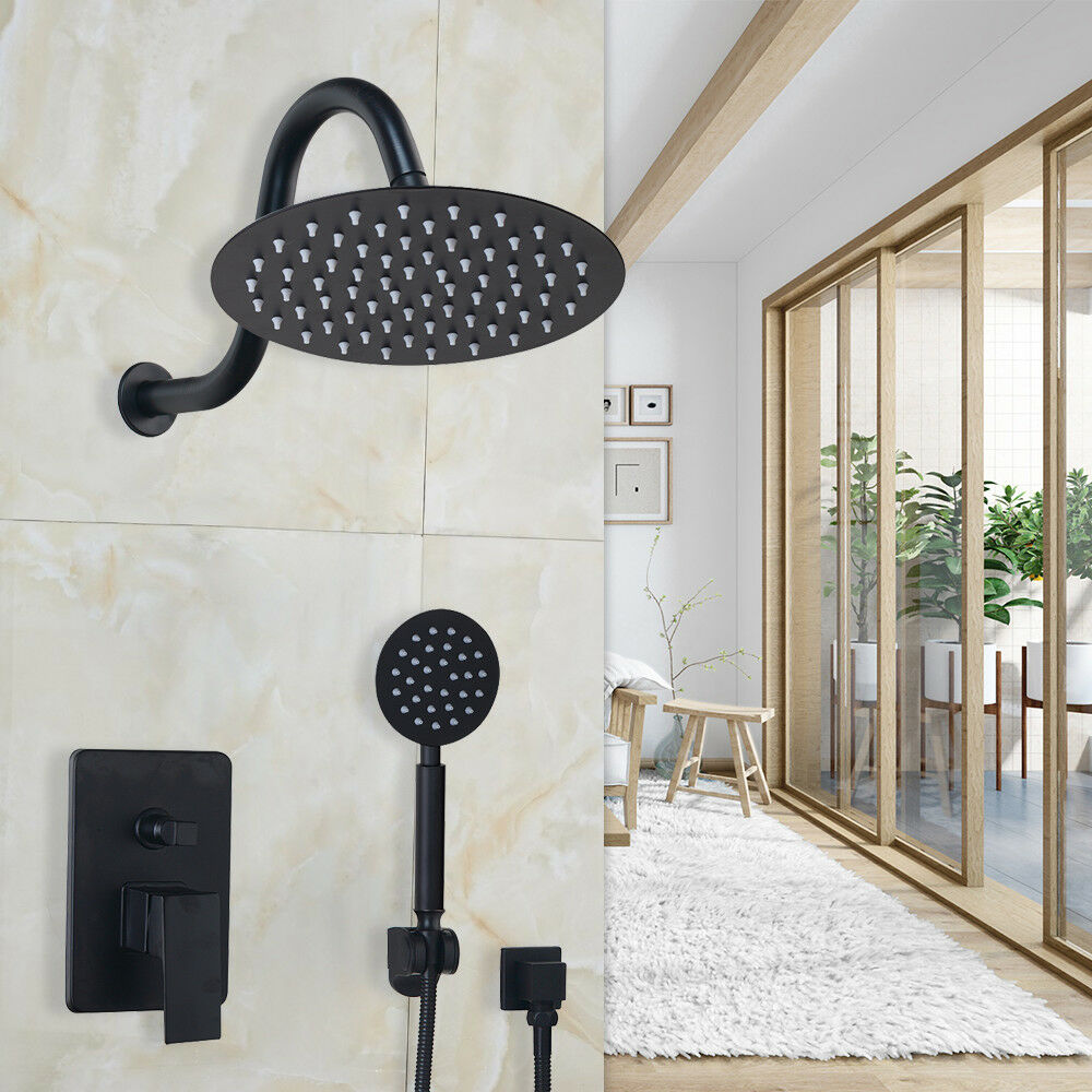 Black shower set