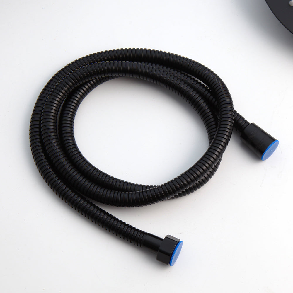 Schwarzes Thermostat-Duschset