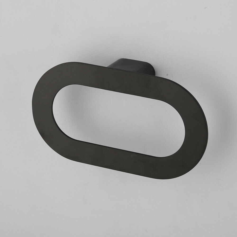 Modern towel ring black