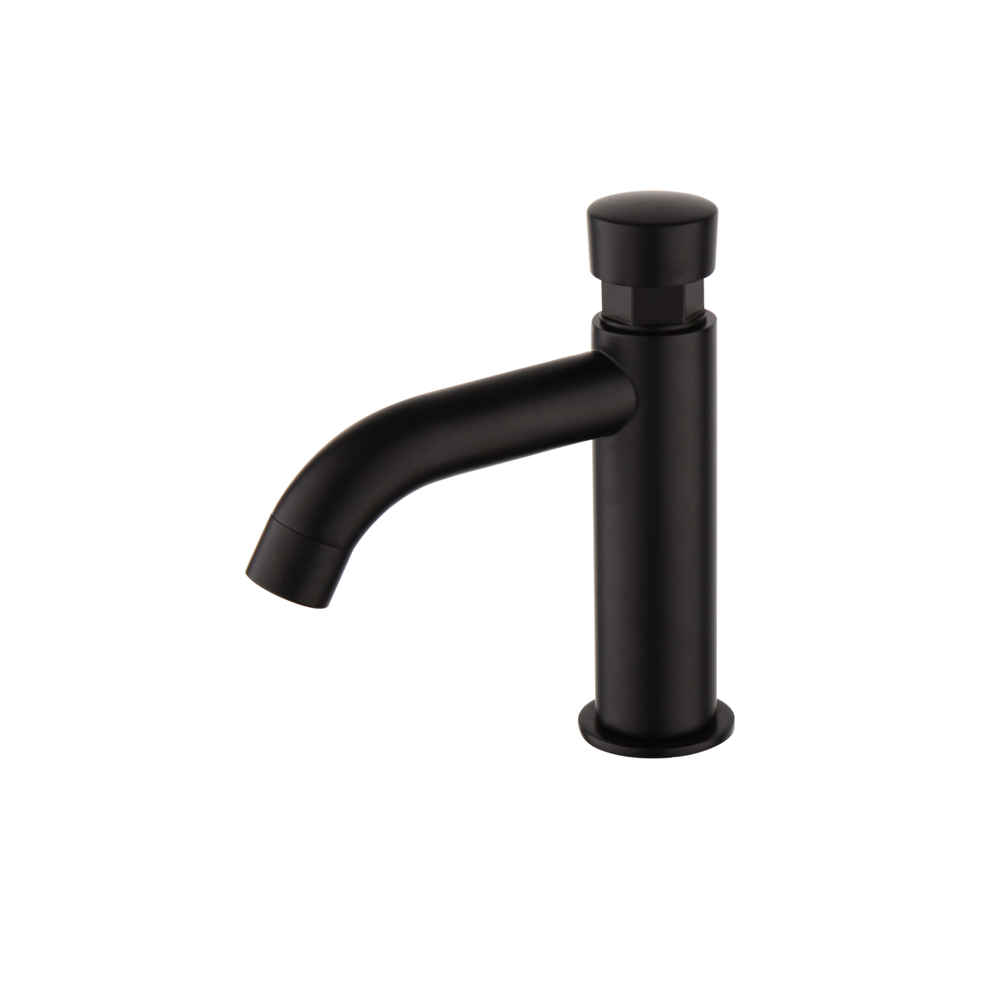 Selbstschließender schwarzer Wasserhahn