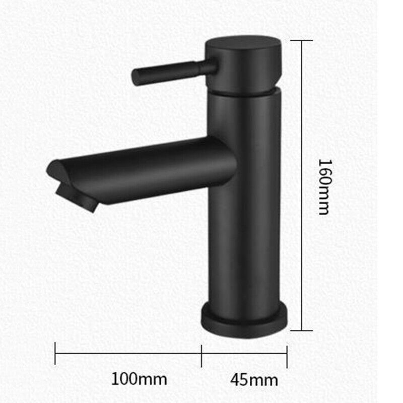 black bathroom faucet