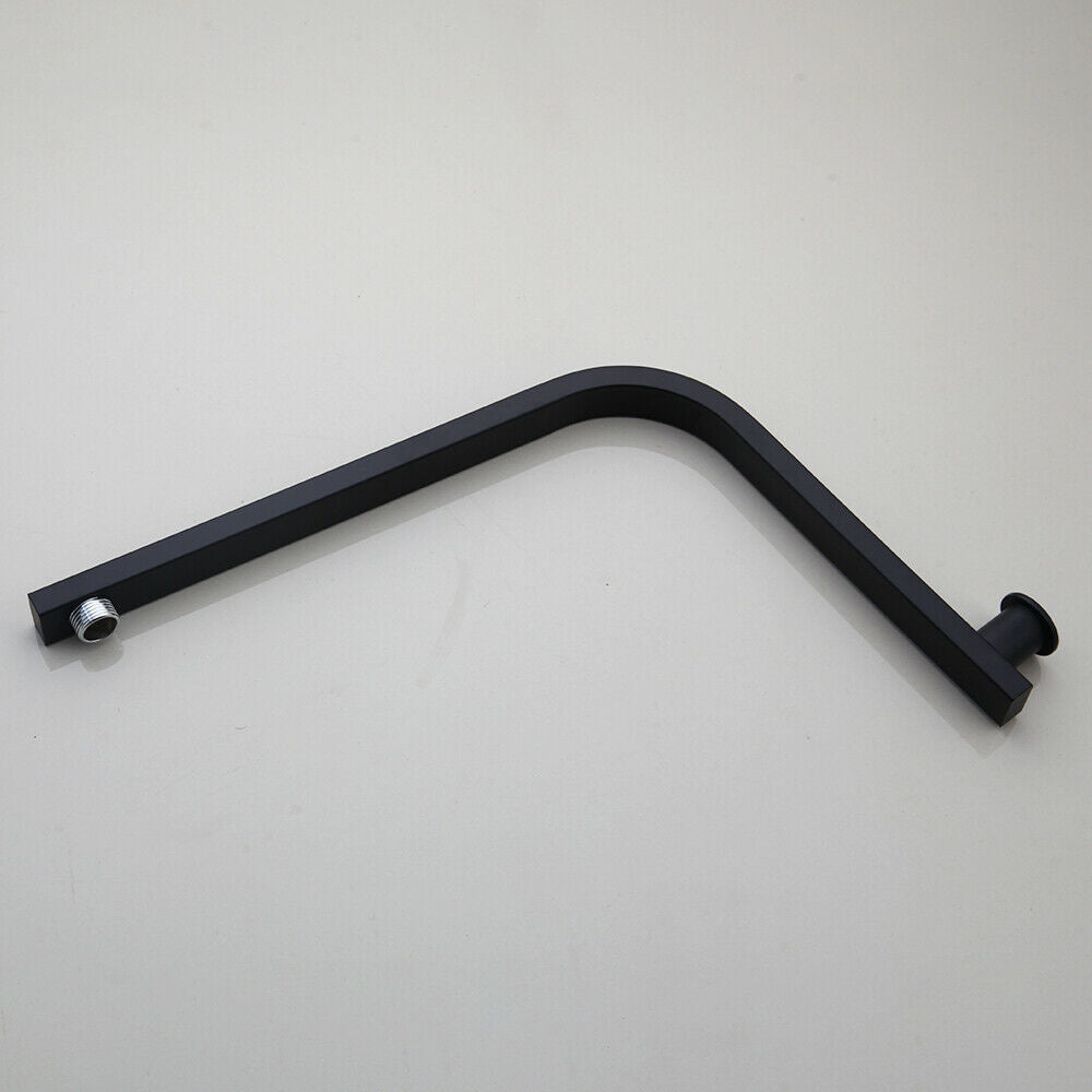 Black built-in shower