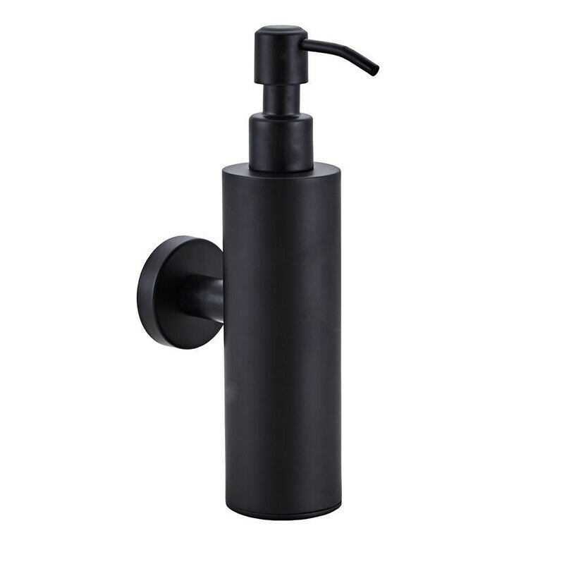 Black soap dispenser wall mount