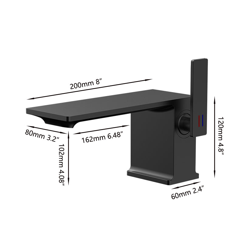 Black washbasin tap | Modern design