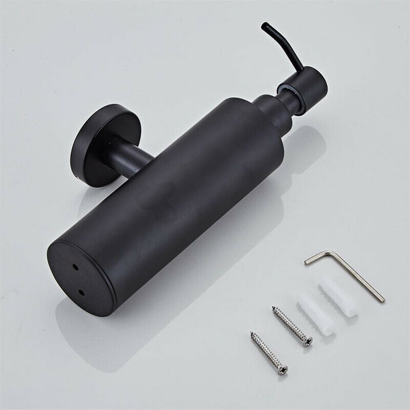 Black soap dispenser wall mount
