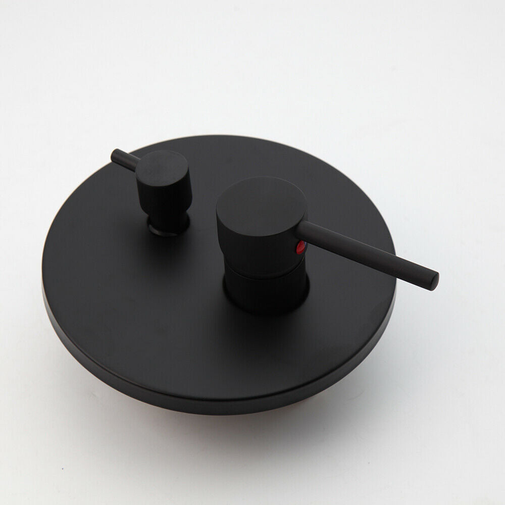 Black rain shower ceiling connection