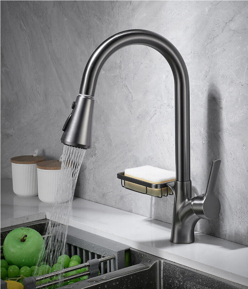 Gun metal keukenkraan
