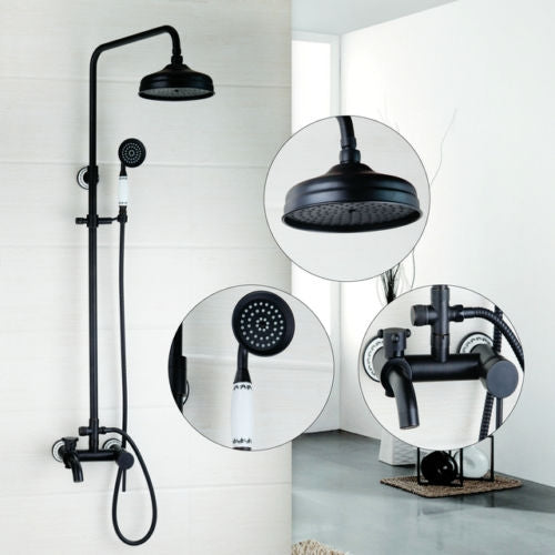 Nostalgische olie brons opbouw douche