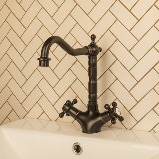 Classic oil bronze washbasin/kitchen faucet