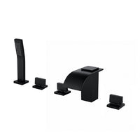 5-delige waterval badkraan – zwart