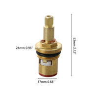 Cartridge voor warm- en koud waterkraan set van 2