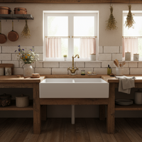 Nostalgische draaibare keukenkraan brons