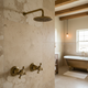 Antique bronze built-in shower set
