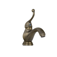 Retro wastafelkraan bronskleur – antiek messing look